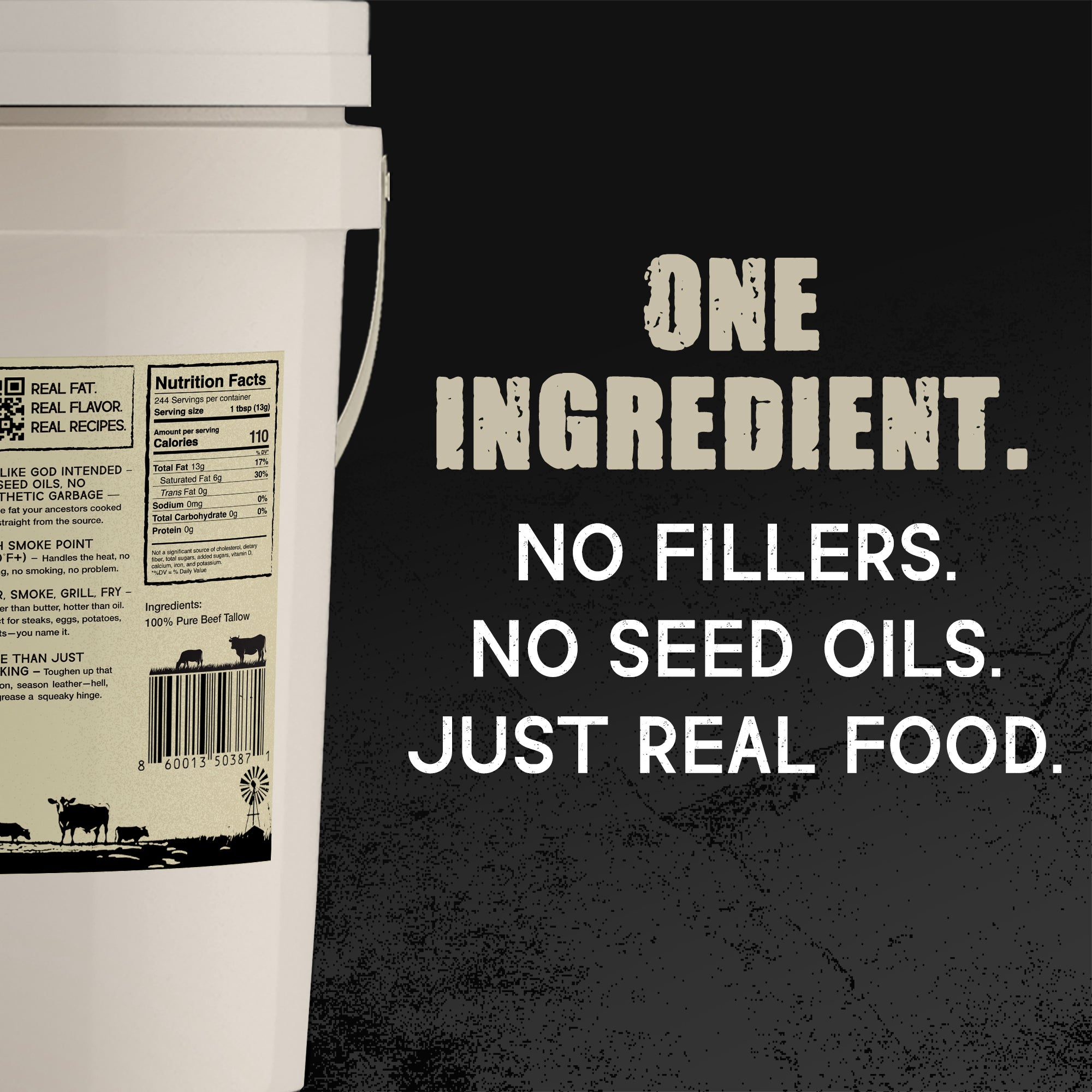 LeRoy’s Rocky Mountain Beef Tallow – 7 lb Bucket